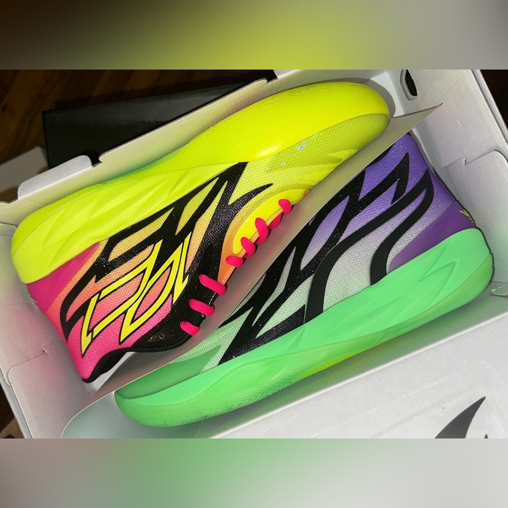 Men’s size 13 dead stock puma Rick and Morty Mello Ball shoes. Mint condition.